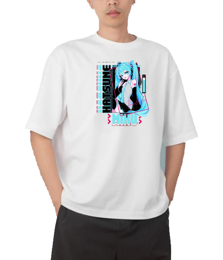 Hatsune Miku t- shirt One Size White 2