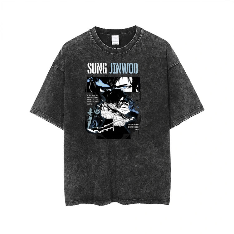 Solo Leveling t- shirt One Size Washed 2