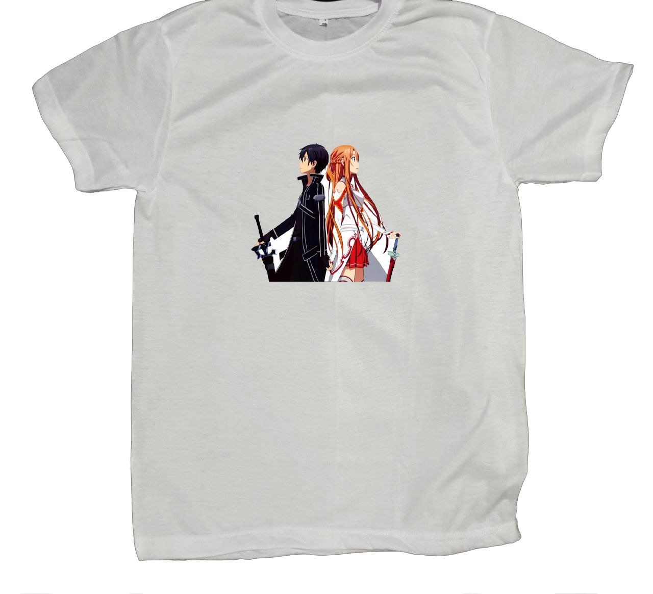 Sword Art Online t- shirt fat White 2