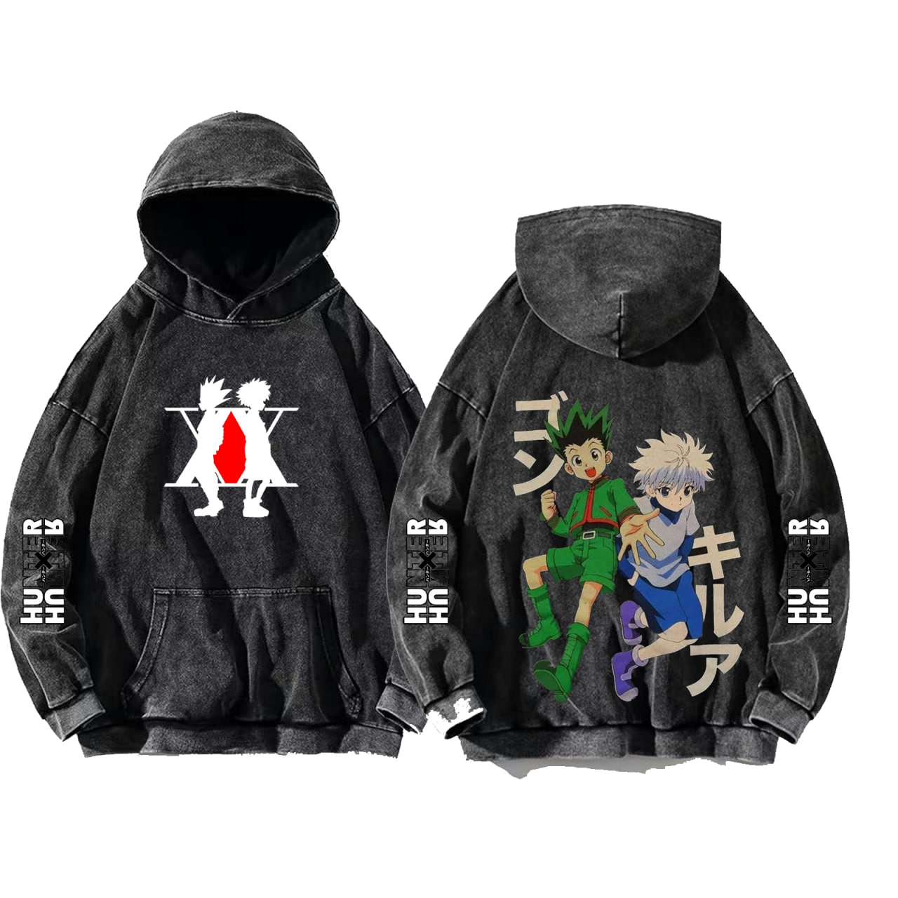 Hunter × Hunter One Size hoodie Washed Back 2