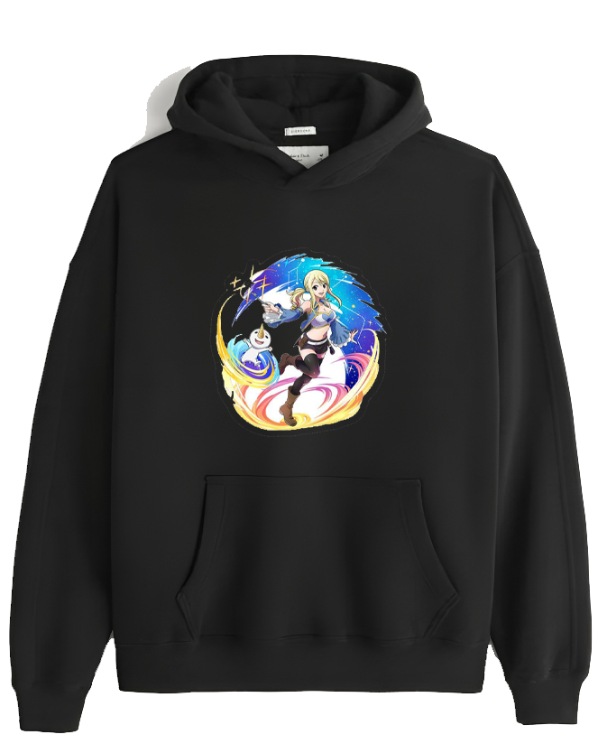 fairy tail One Size hoodie Black 2
