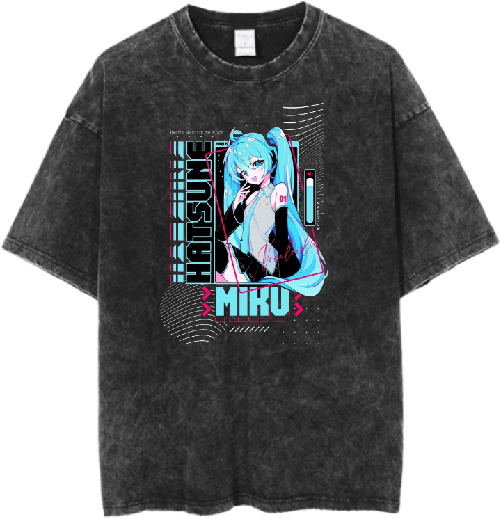 Hatsune Miku t- shirt One Size Washed 2