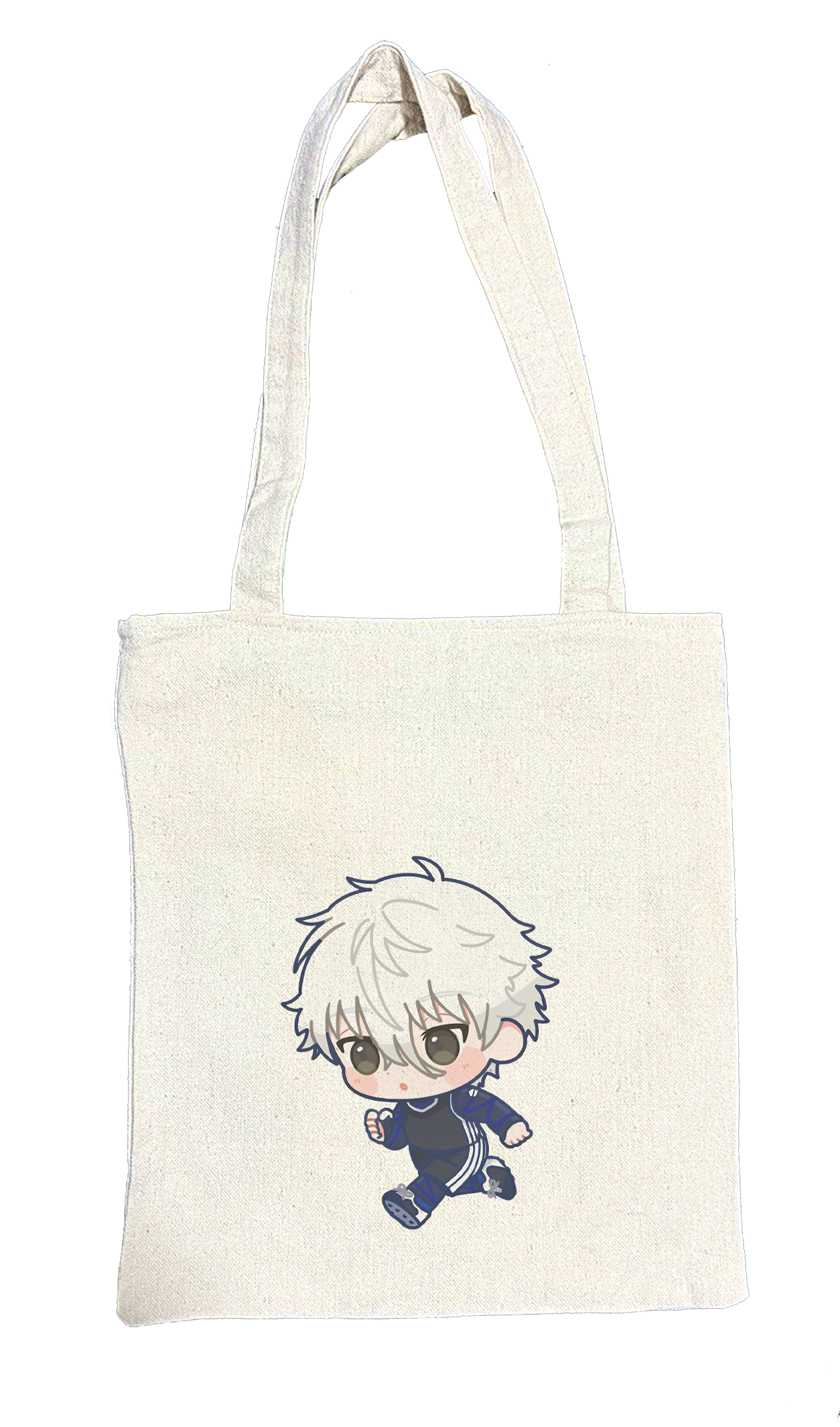 blue lock tote bag beige 2