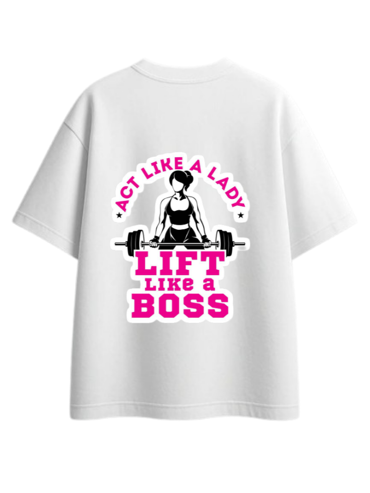 workout gym pilates One Size t- shirt White Back 2
