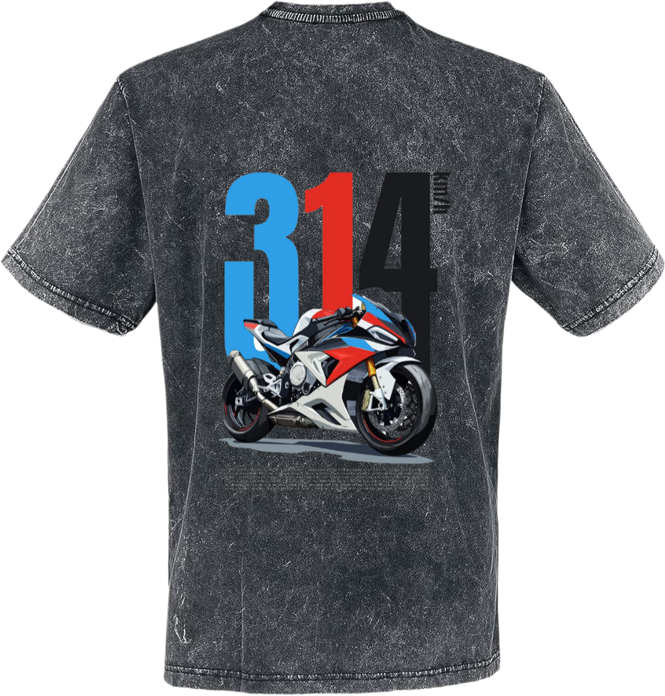 314 t- shirt Over Size Washed Back 42