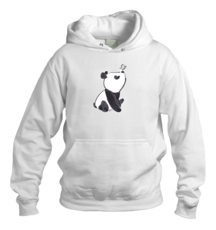 PANDA Oversize Hoodie White 2