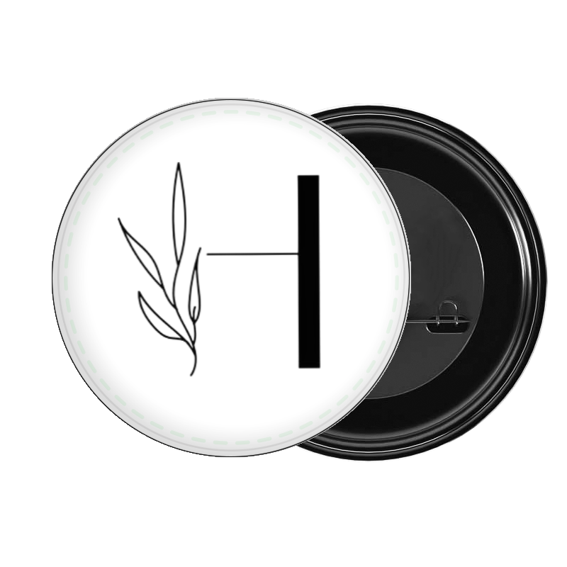 vector letter brooch H 2