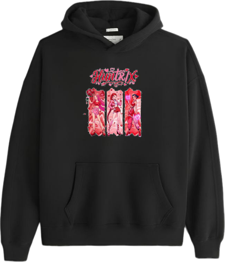 Hunterix kpop Oversize Hoodie Black 2
