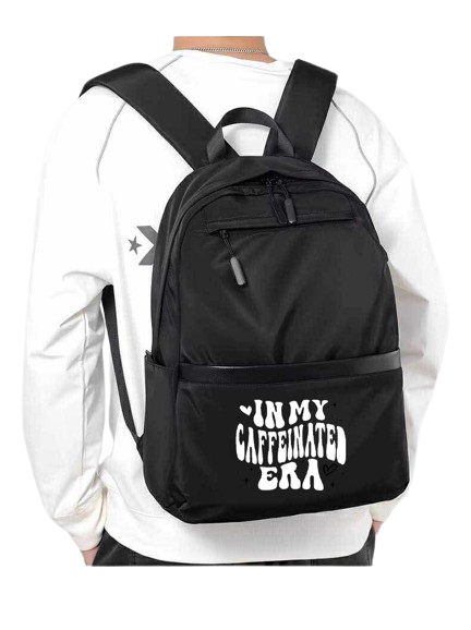 IN MY CAFFEINATED ERA School Back bag bag 54