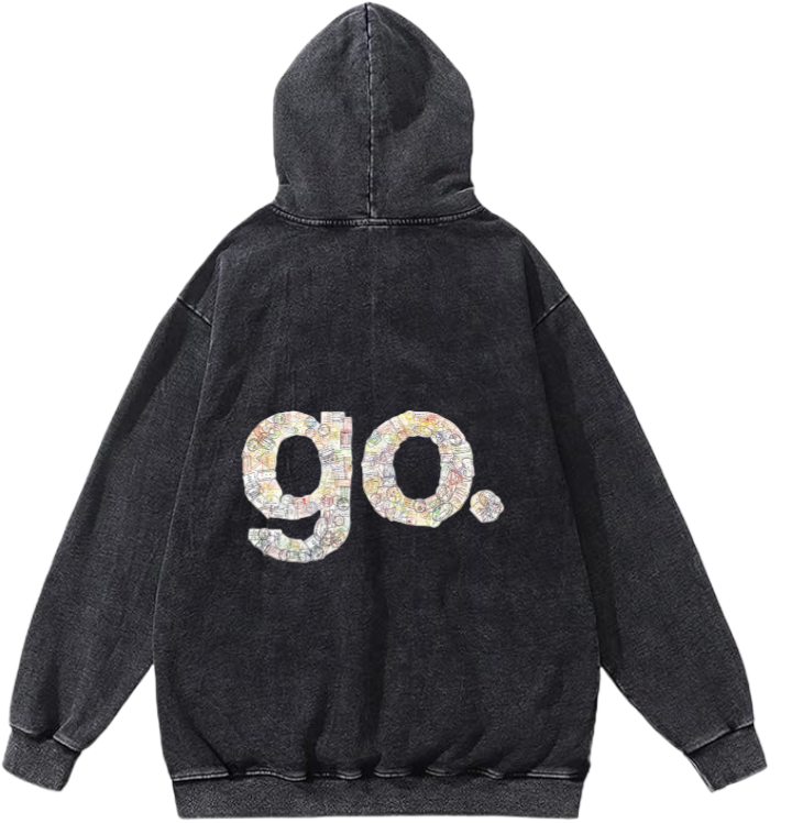 travel travellar Oversize Hoodie Washed gray Back 2