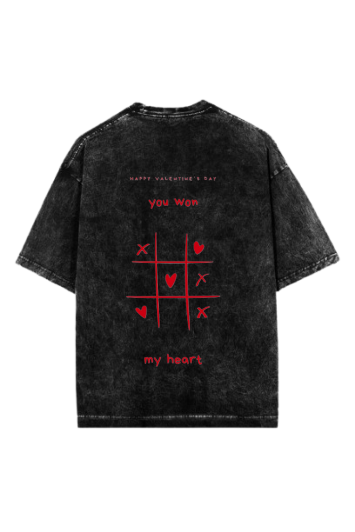 VaIentine coupIe One Size t- shirt Washed Back 30