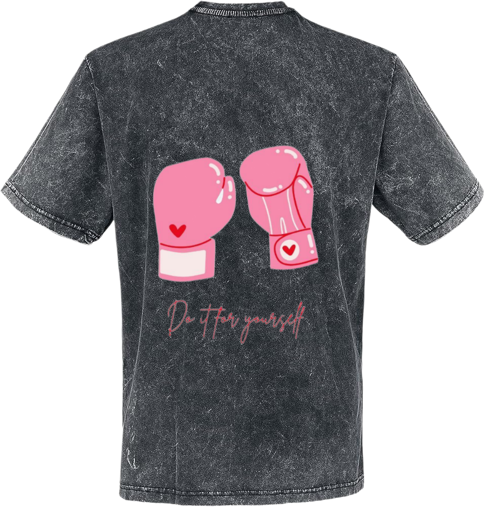 De for yourself t- shirt One Size Washed Back 30