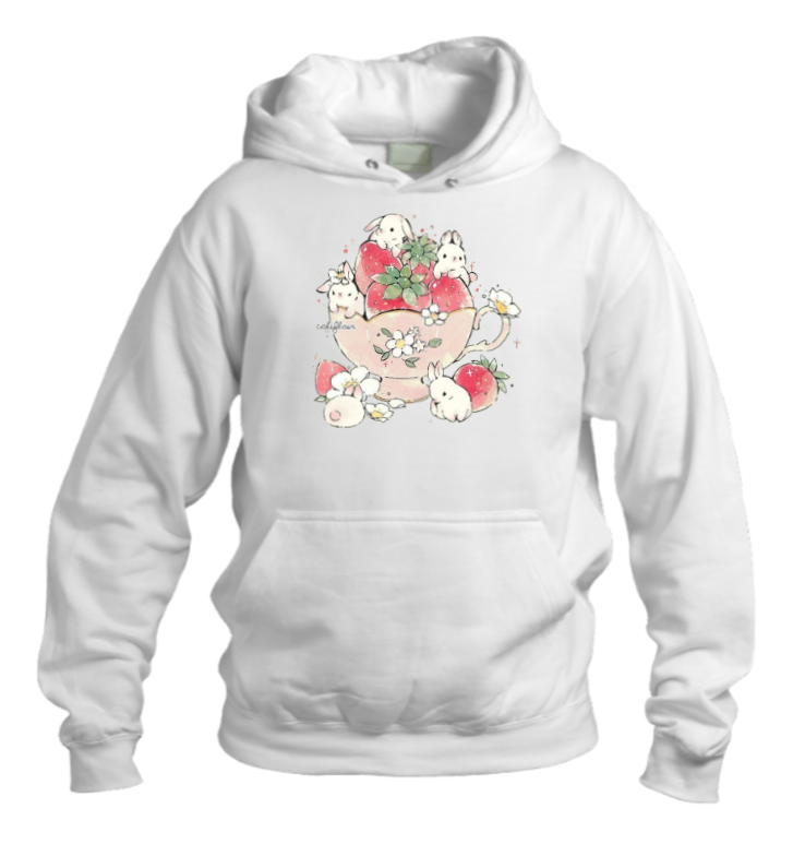bunny Oversize Hoodie White 30