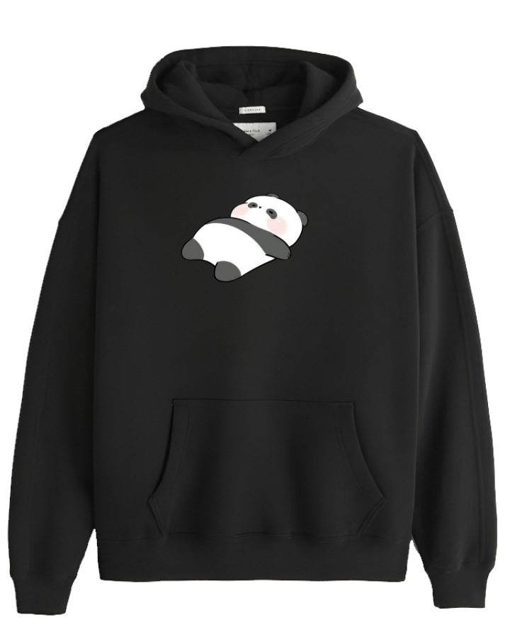 PANDA Oversize Hoodie Black 30