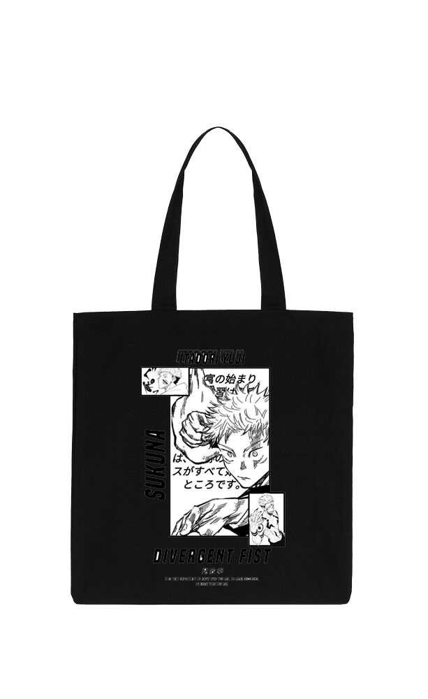 jujutsu kaisen GOJO tote bag Black 30