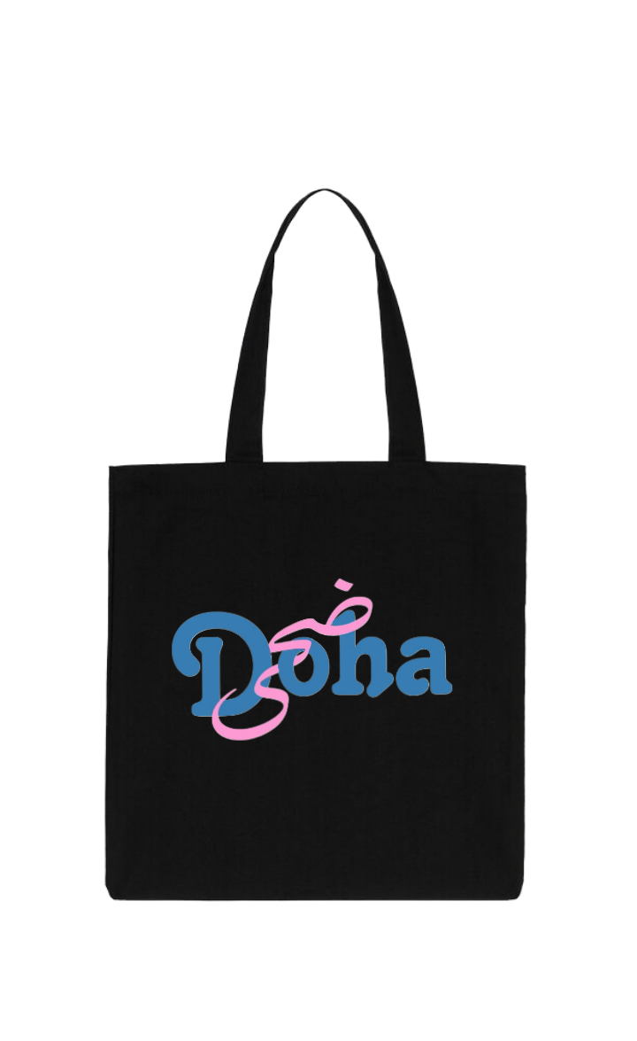names tote bag Black Doha 30