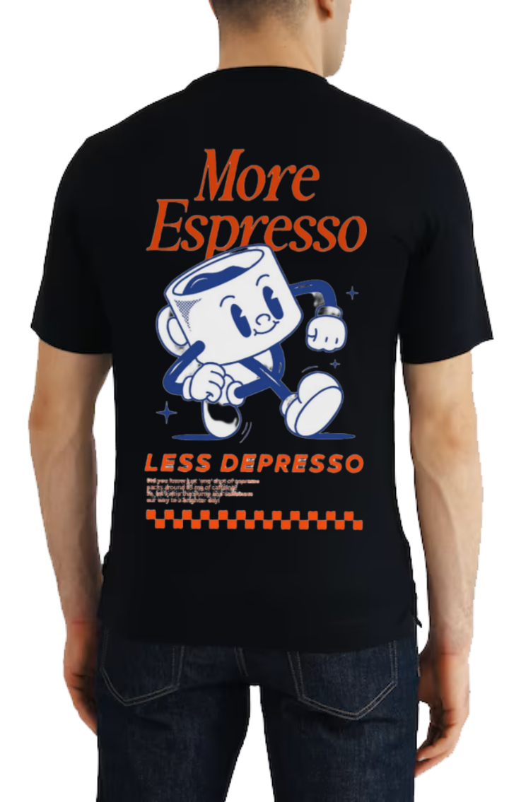 More Espresso t- shirt One Size Black back 30