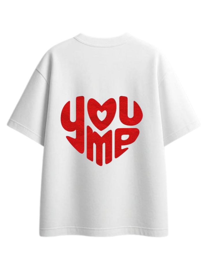VaIentine coupIe t- shirt White Back 30