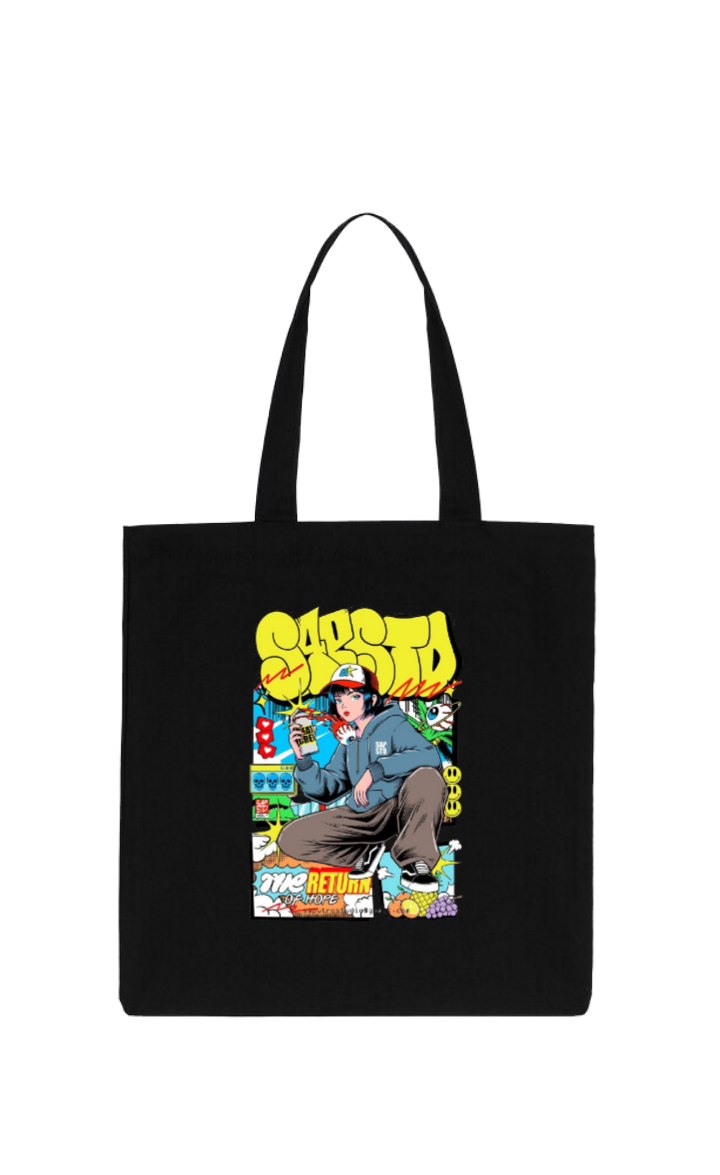 aliens tote bag Black 33