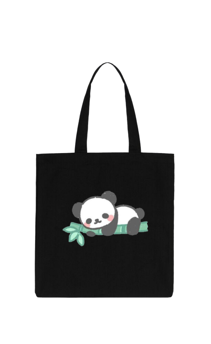 PANDA tote bag Black 31