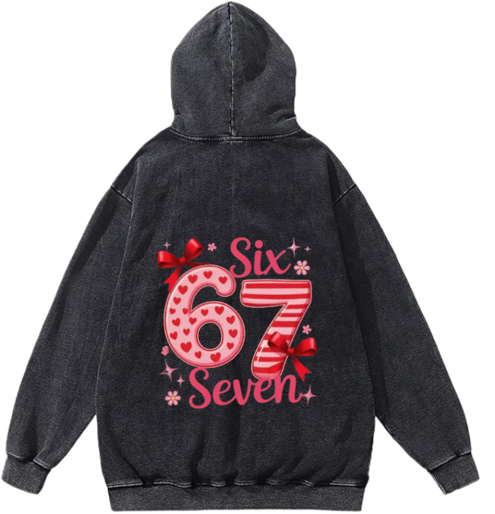 67 designs Oversize Hoodie Washed Back 31