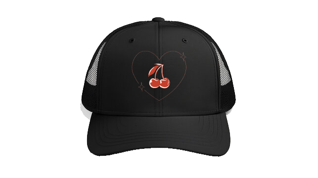 Baseball cap Black Cherries inside a minimalist 79