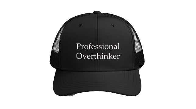 Baseball cap Black Professional Overthinker 32
