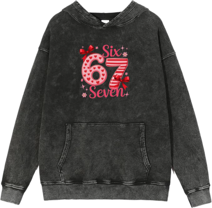 67 designs Oversize Hoodie Washed 31