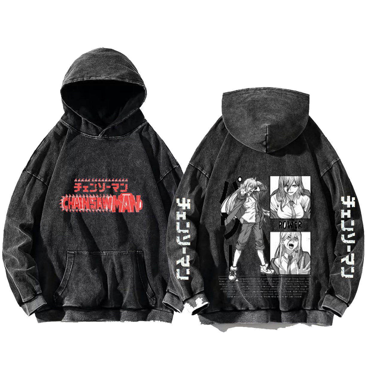 Chainsaw Man One Size hoodie Washed Back 31
