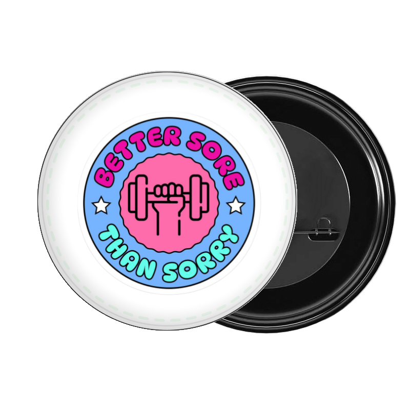 badge pin for bag workout gym pilates 30