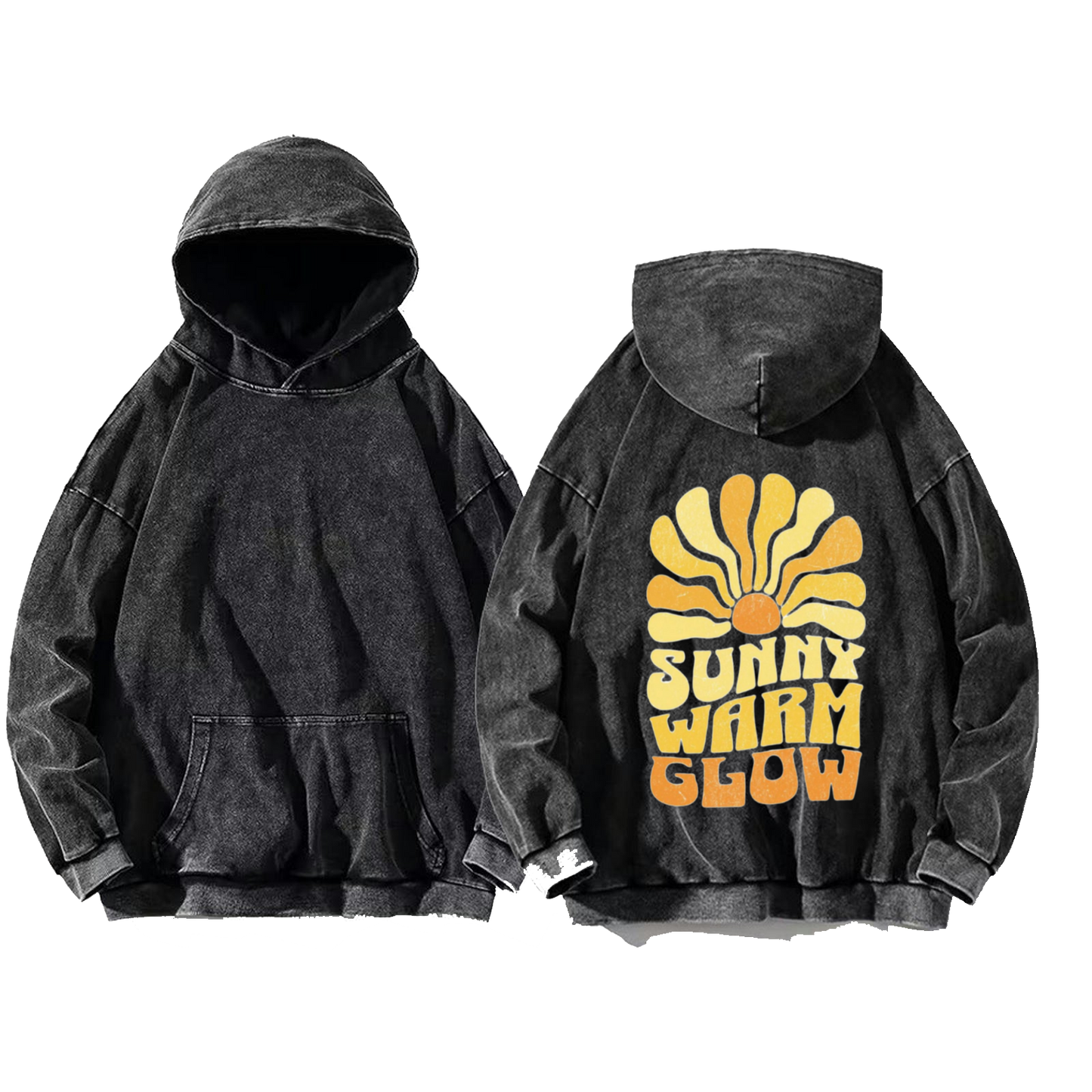 SUNNY WARM GLOW One Size hoodie Washed Back 31