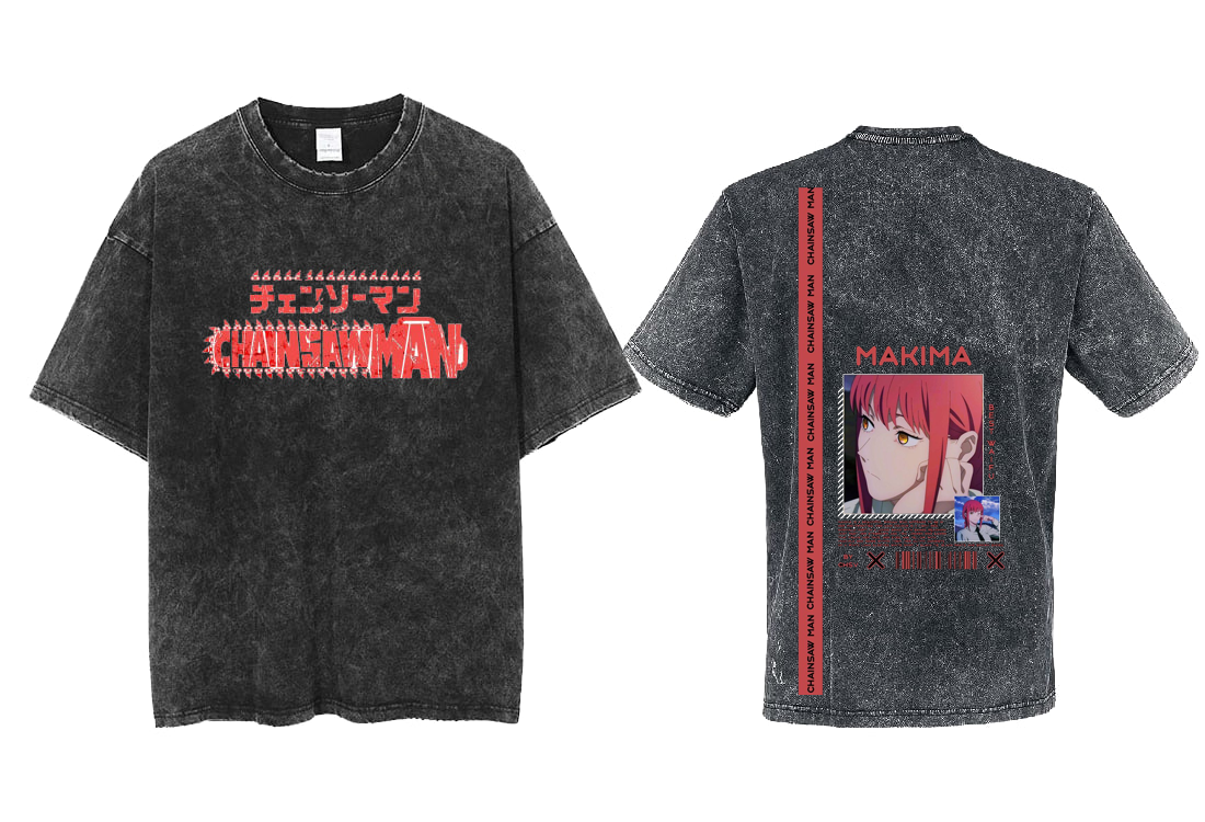 Chainsaw Man t- shirt One Size Washed Back 30