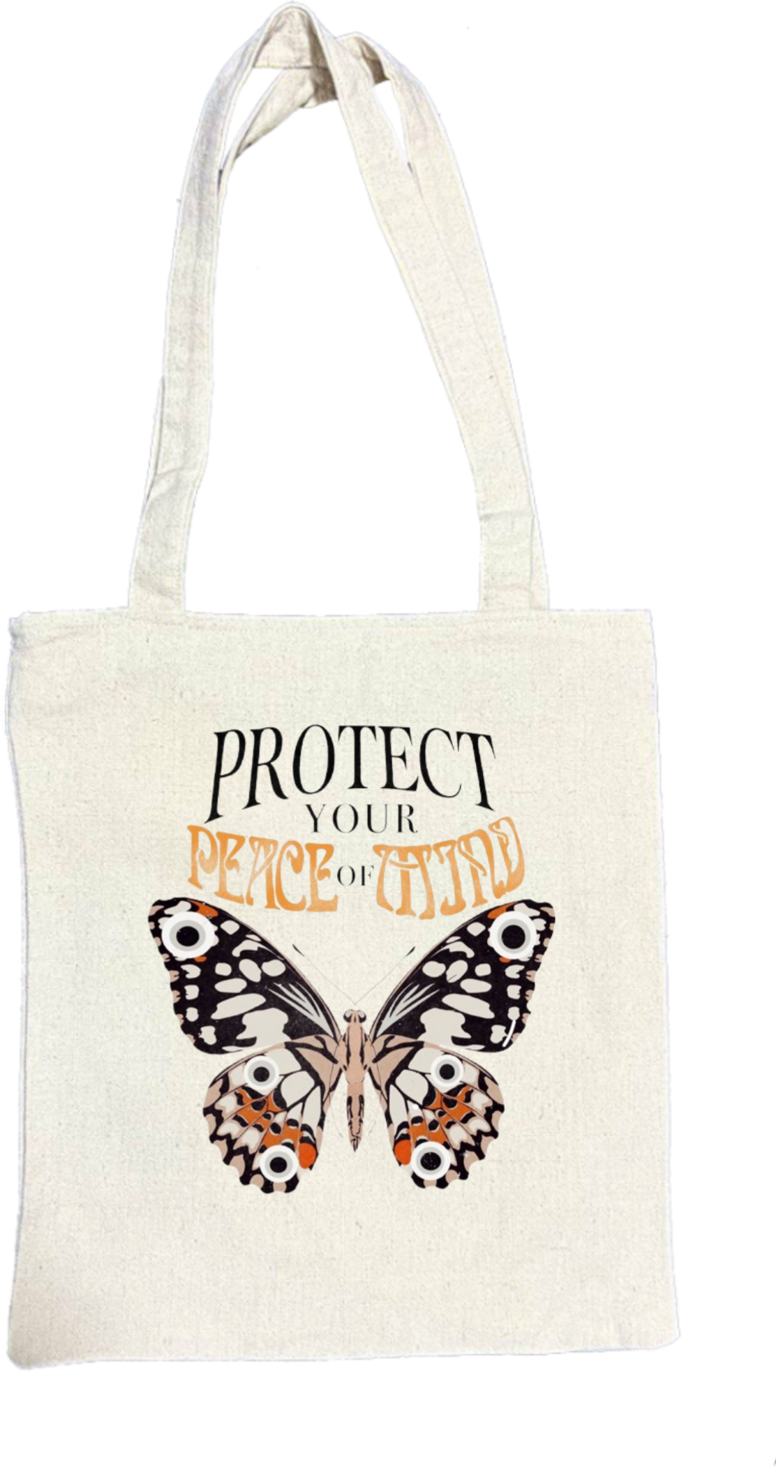 butterflies tote bag Beige 32