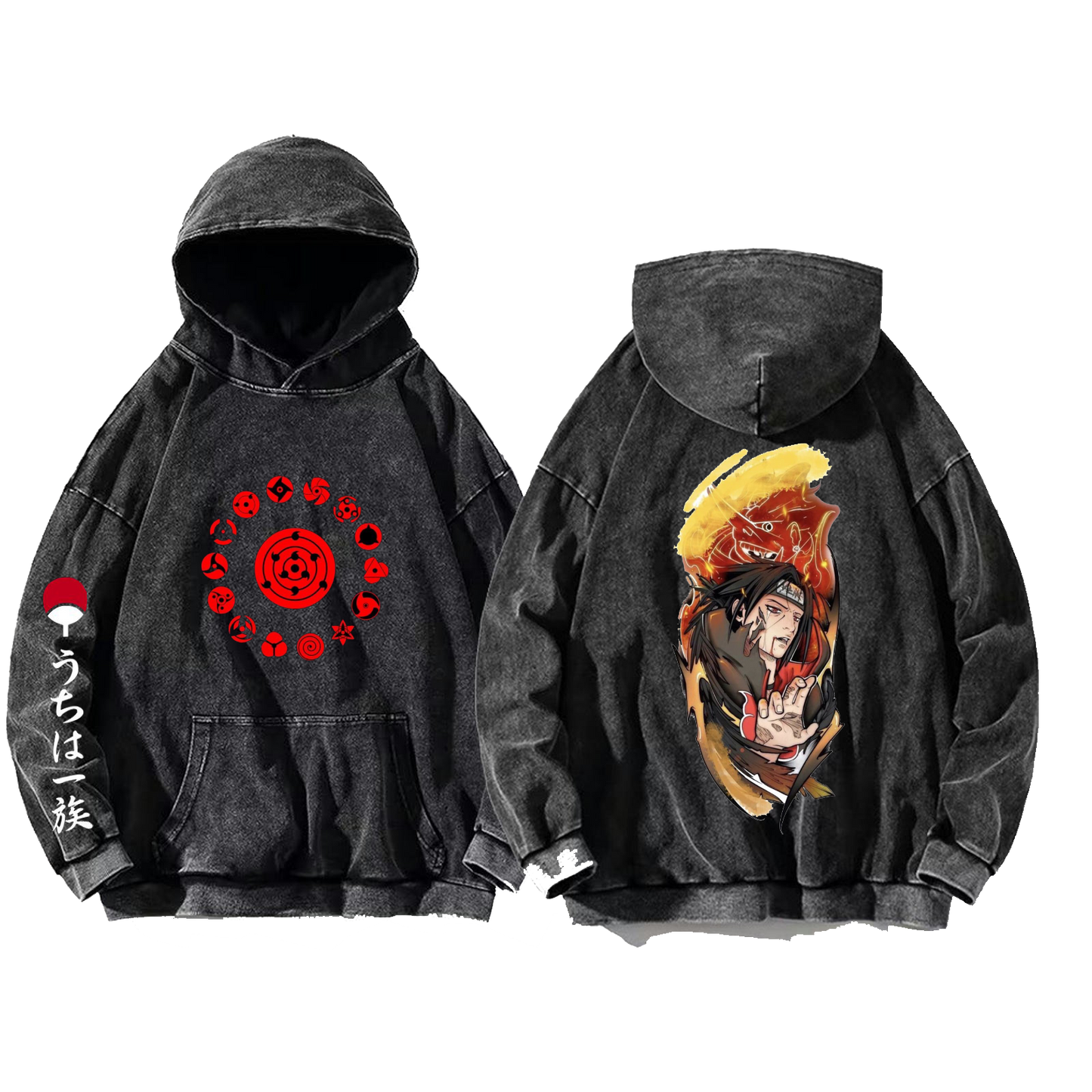 Naruto Shippuden One Size hoodie Washed Back 32