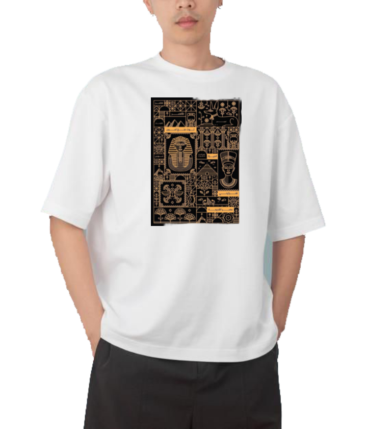 Egypt t- shirt Over Size White 32