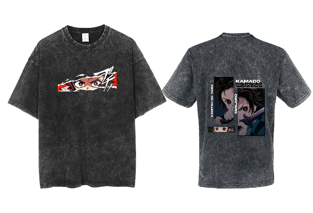 Anime Demon slayer nezuko tanjiro One Size t- shirt Washed 32