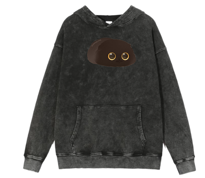 cat Oversize Hoodie Washed 32