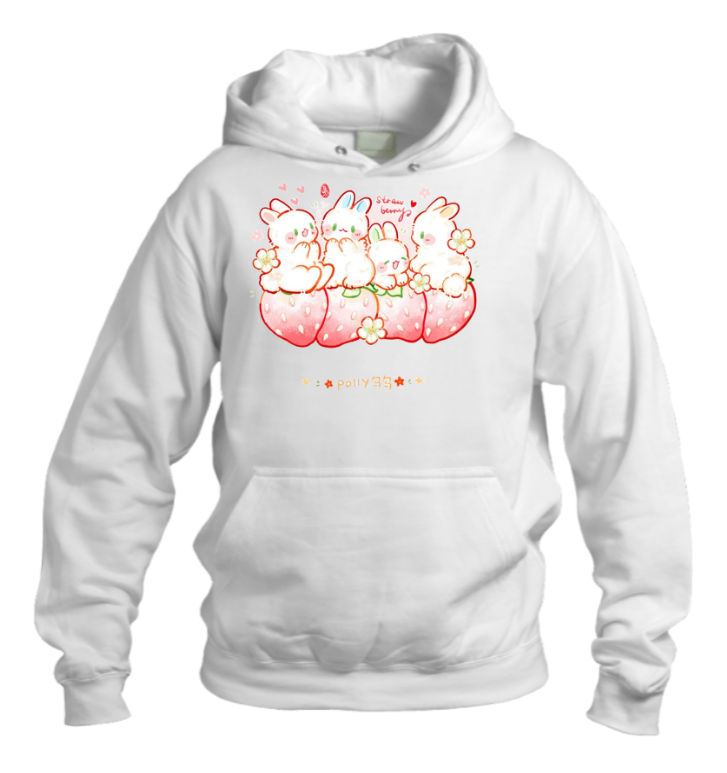 bunny Oversize Hoodie White 32