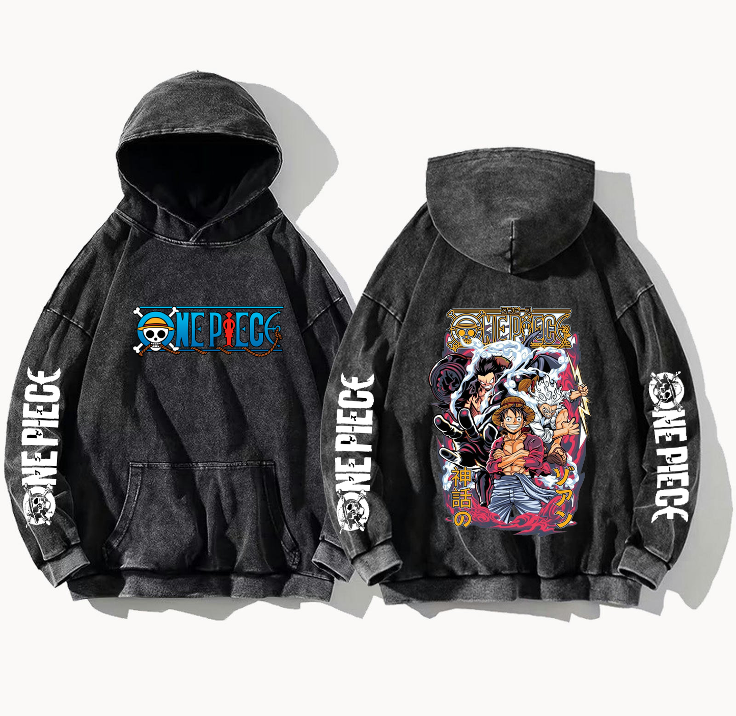 one piece One Size hoodie Washed Back 32