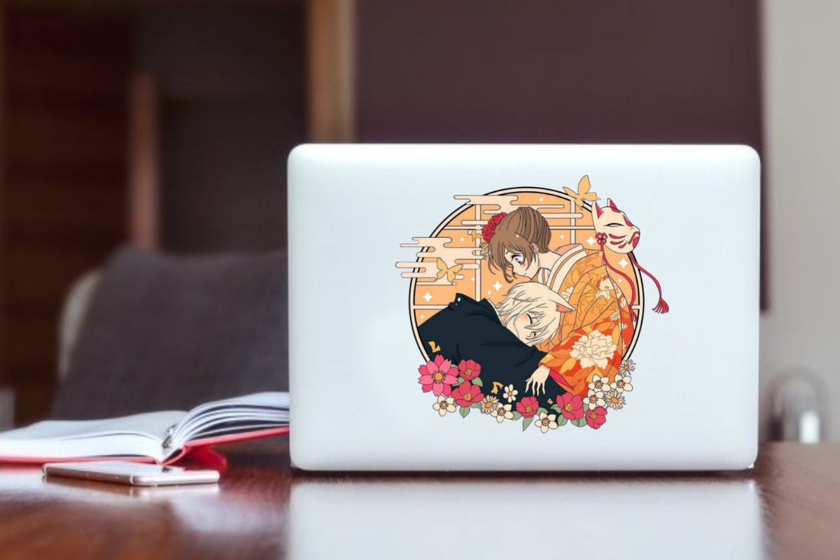 "Kamisama Kiss Anime Sticker, Waterproof Vinyl Romantic Decal for Laptop, Water Bottle, Hydro Flask, Skateboard, Luggage, Kawaii Fantasy Anime Merchandise Gifts