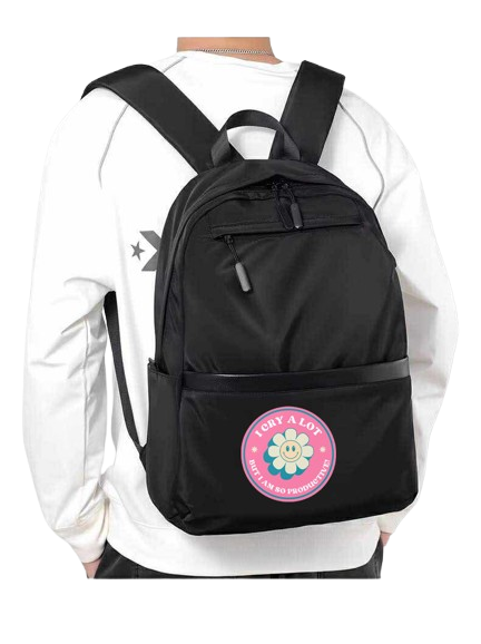 I CRY A LOT BUT I AM SO PRODUCTIVE School Back bag bag 32