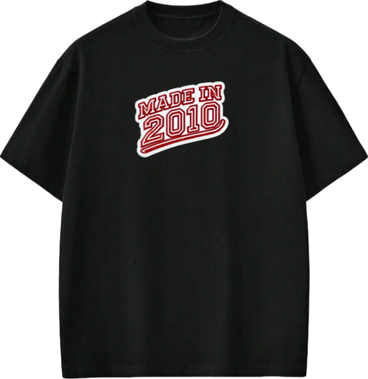 age t- shirt Black 2010