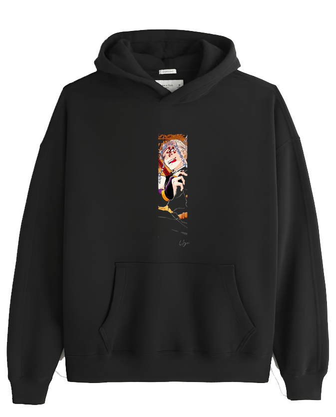 Anime Demon slayer nezuko tanjiro Oversize Hoodie Black 85