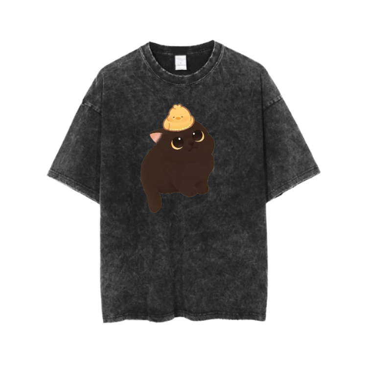 cat One Size t- shirt Washed 32