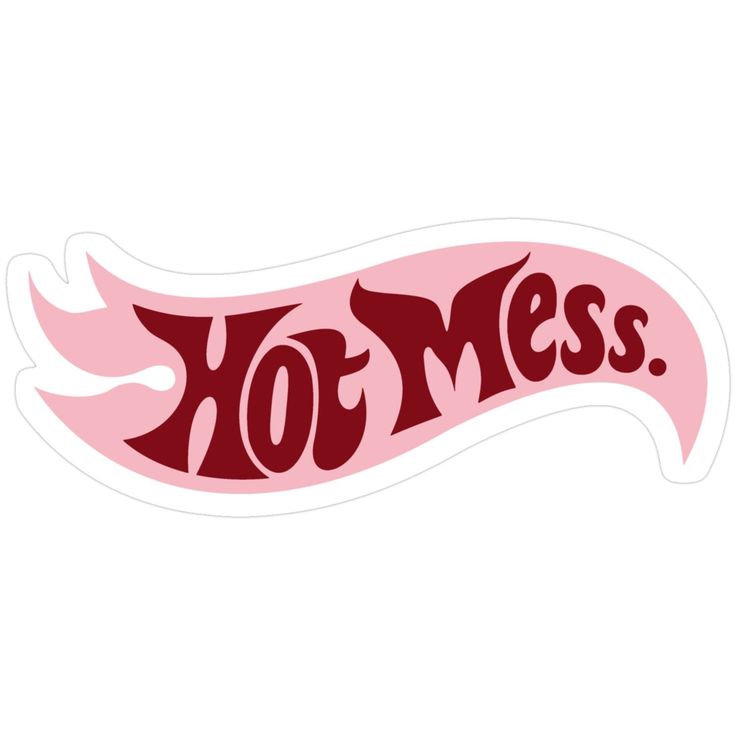 Sticker Hot Mess 33