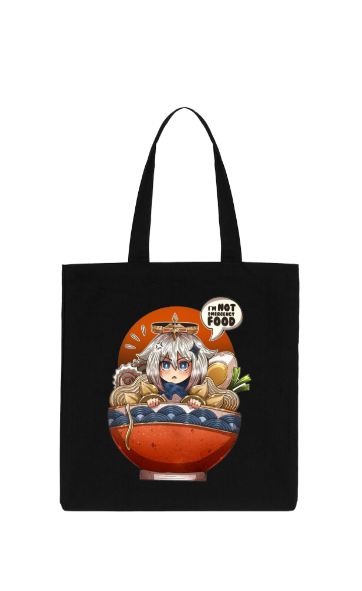 Genshin Impact Paimon tote bag Black 33