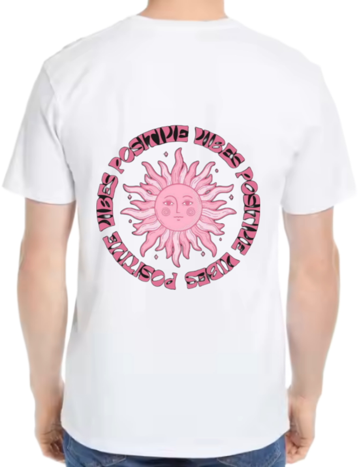 Good Vibes Vibes t- shirt One Size White back 33