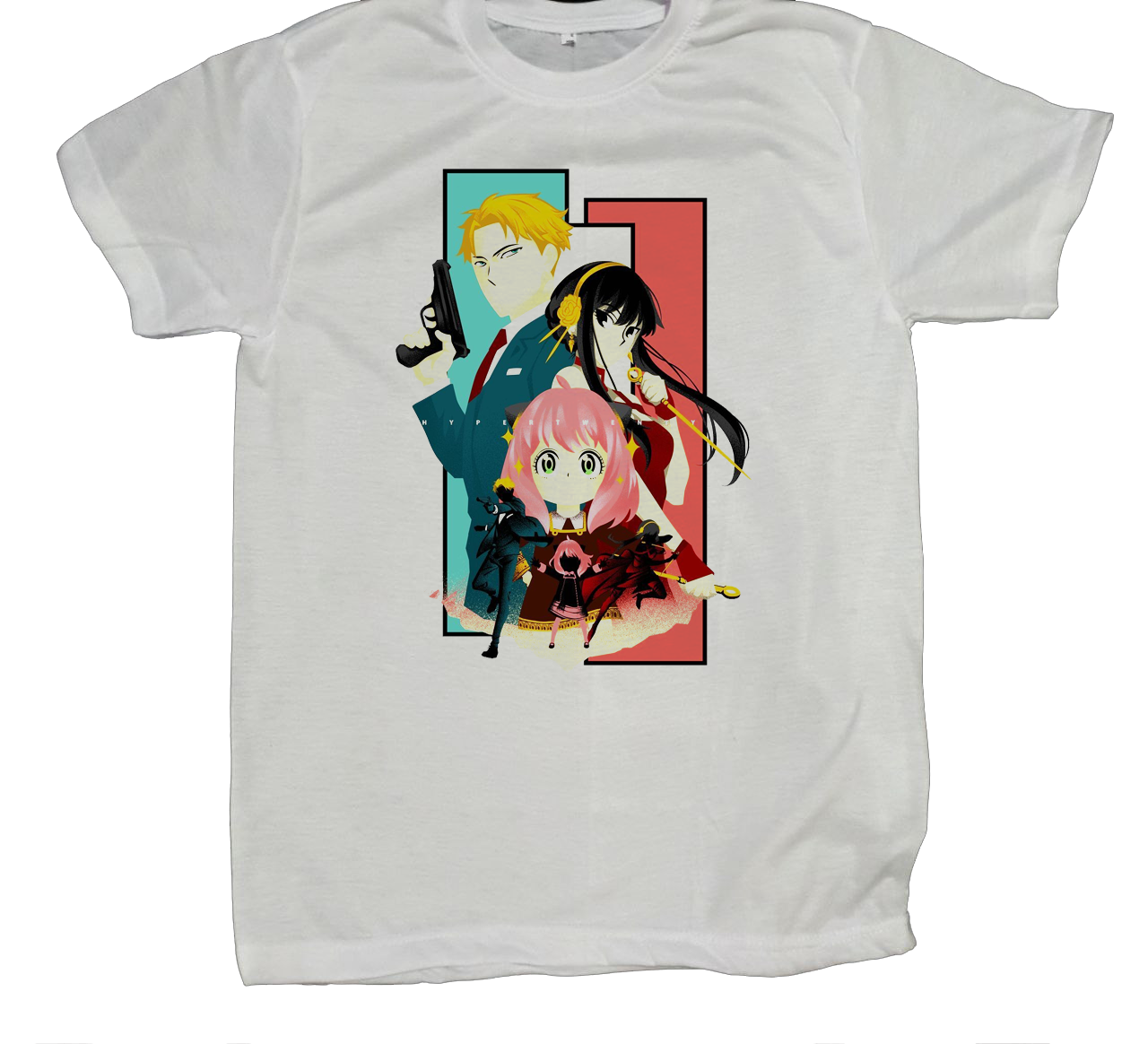 Spy × Family t- shirt fat White 8