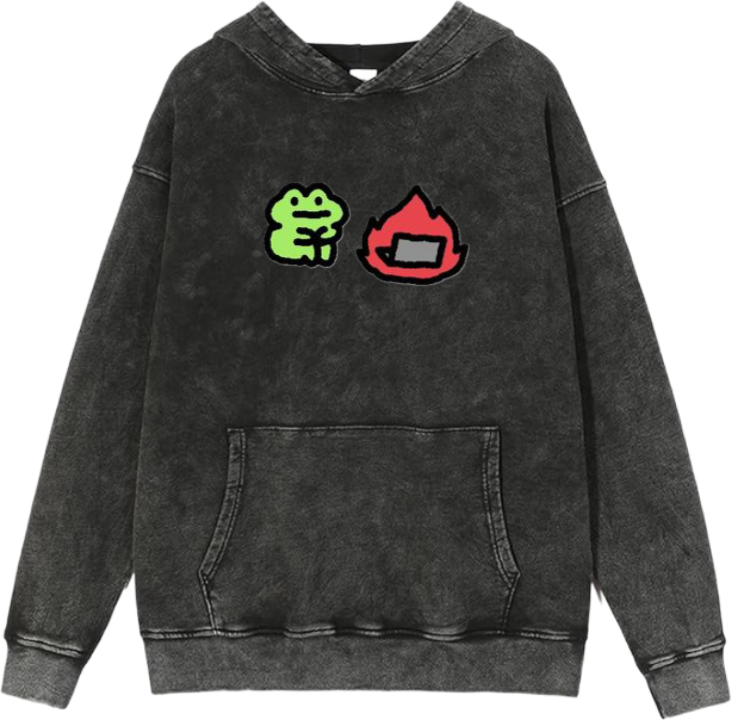 Frog Oversize Hoodie Washed 33