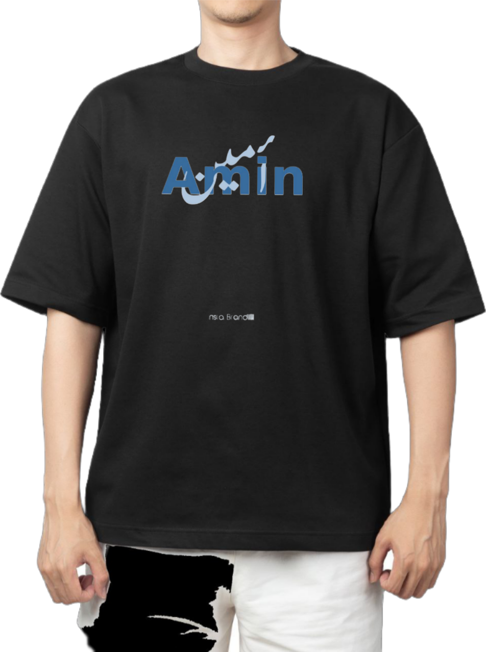 names t- shirt One Size Black Amin 33